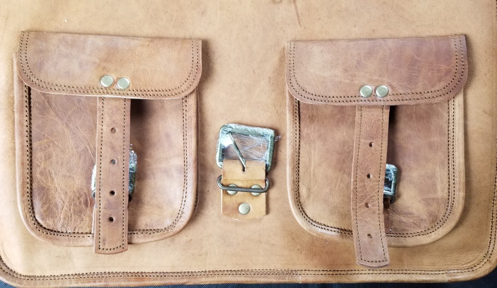 Cuero Handmade Leather Messenger Bag Laptop Briefcase Computer Bag Brown