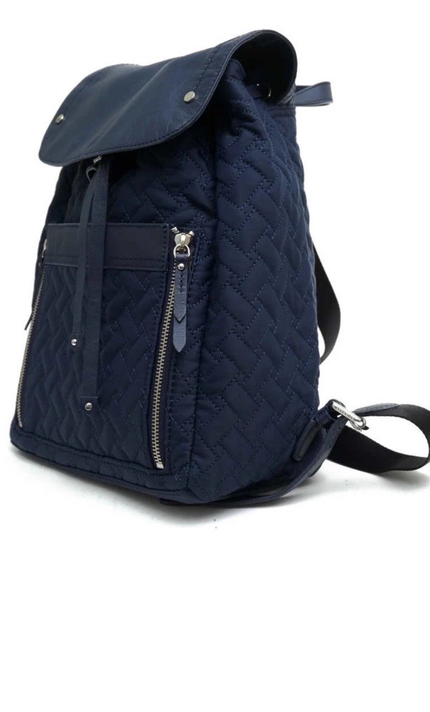 Cole Haan Quilted Nylon Backpack Black