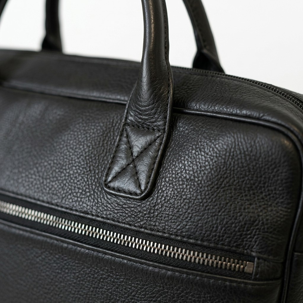 Black Leather Laptop Briefcase Men Business Work Tote Office Carry Bag