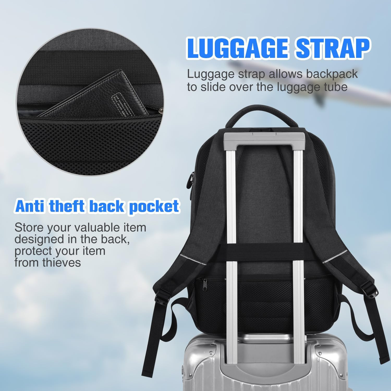 Backpack for Men and Women,School Backpack for Teens,15.6 Inch Laptop Backpack w