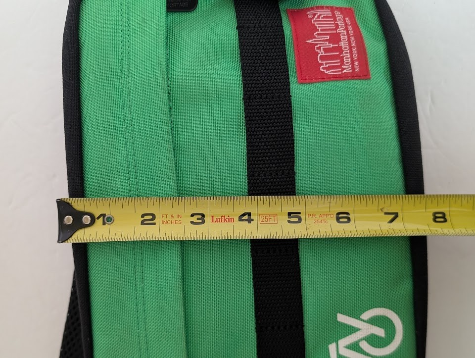Manhattan Portage Zippered Cycle Pouch 11 x 7″ Green & Black