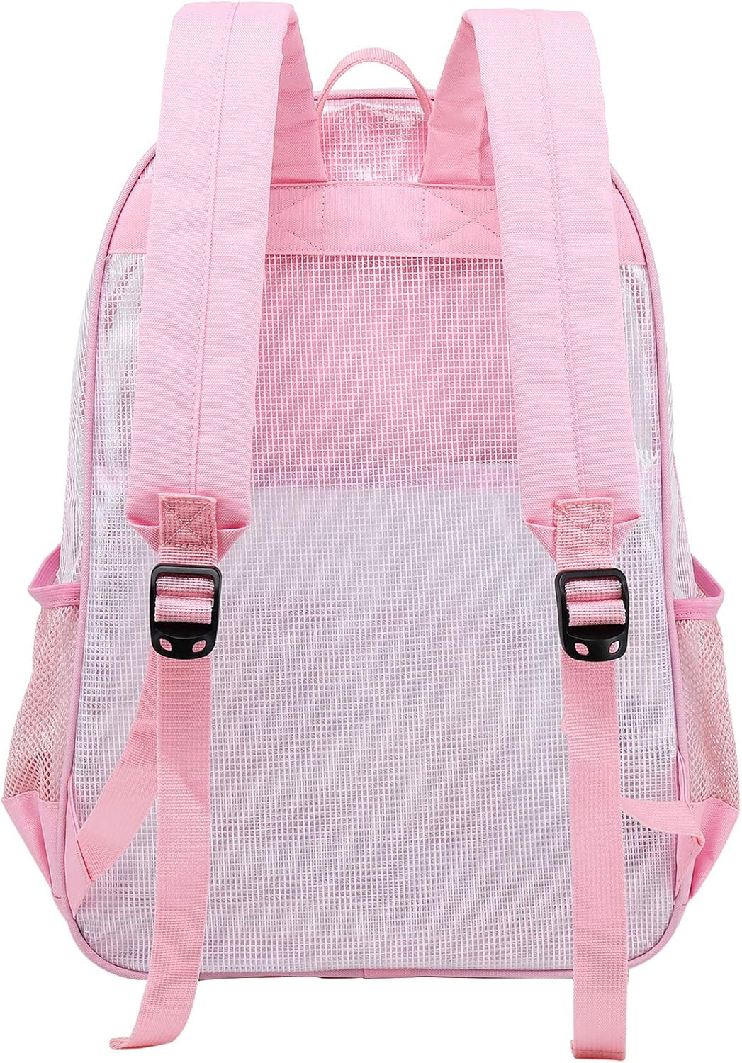 Heavy Duty Mesh Backpack See through Bag Stadium Approved Schoolbag with Laptop