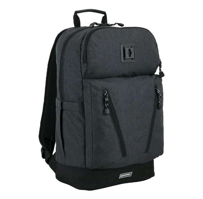 Eastsport Unisex Academic Backpack, 15″ laptop, Multi-compartments, Dark Grey