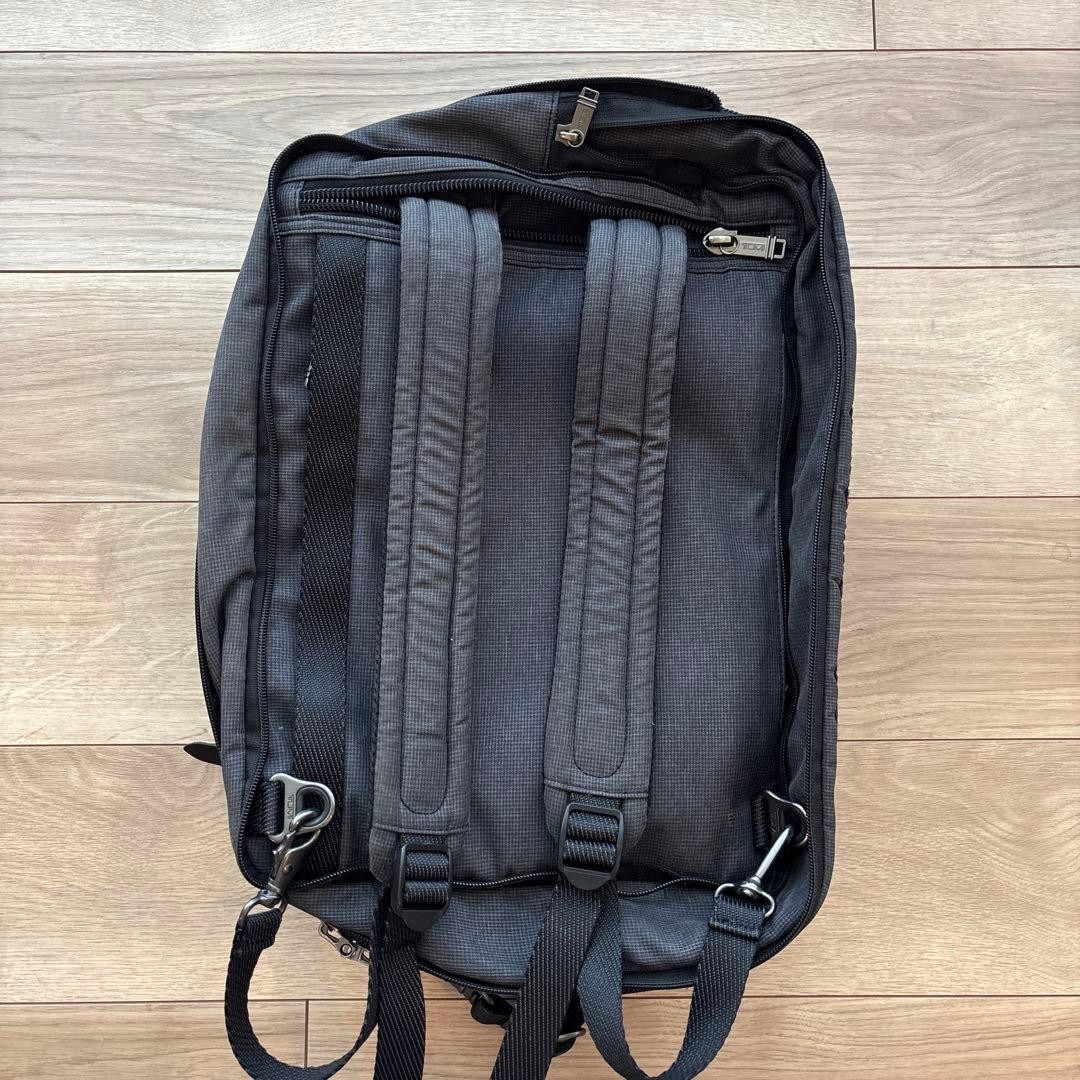 TUMI Gray Business Bag Backpack Nylon Material