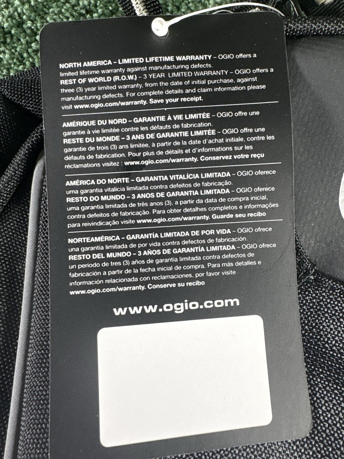 Ogio Backpack New With Tags Travel Bag Black