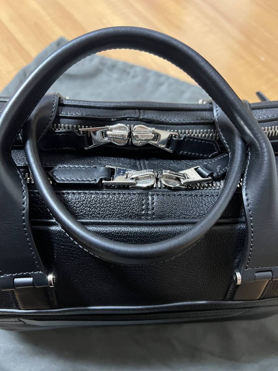 Used Tom Ford Large Capacity Business Bag Briefcase Black H 30 x W 47 x D 15cm