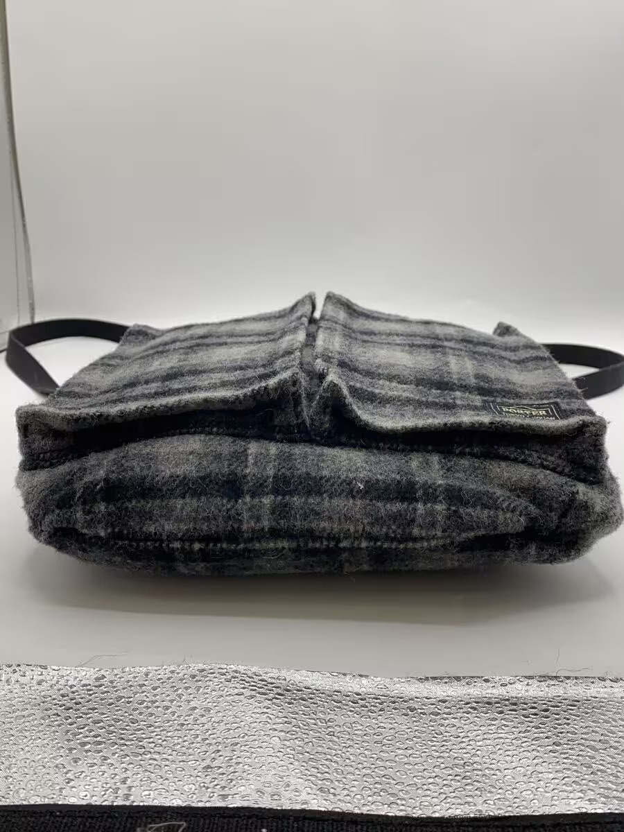 HEAD PORTER Shoulder Bag GRY Check