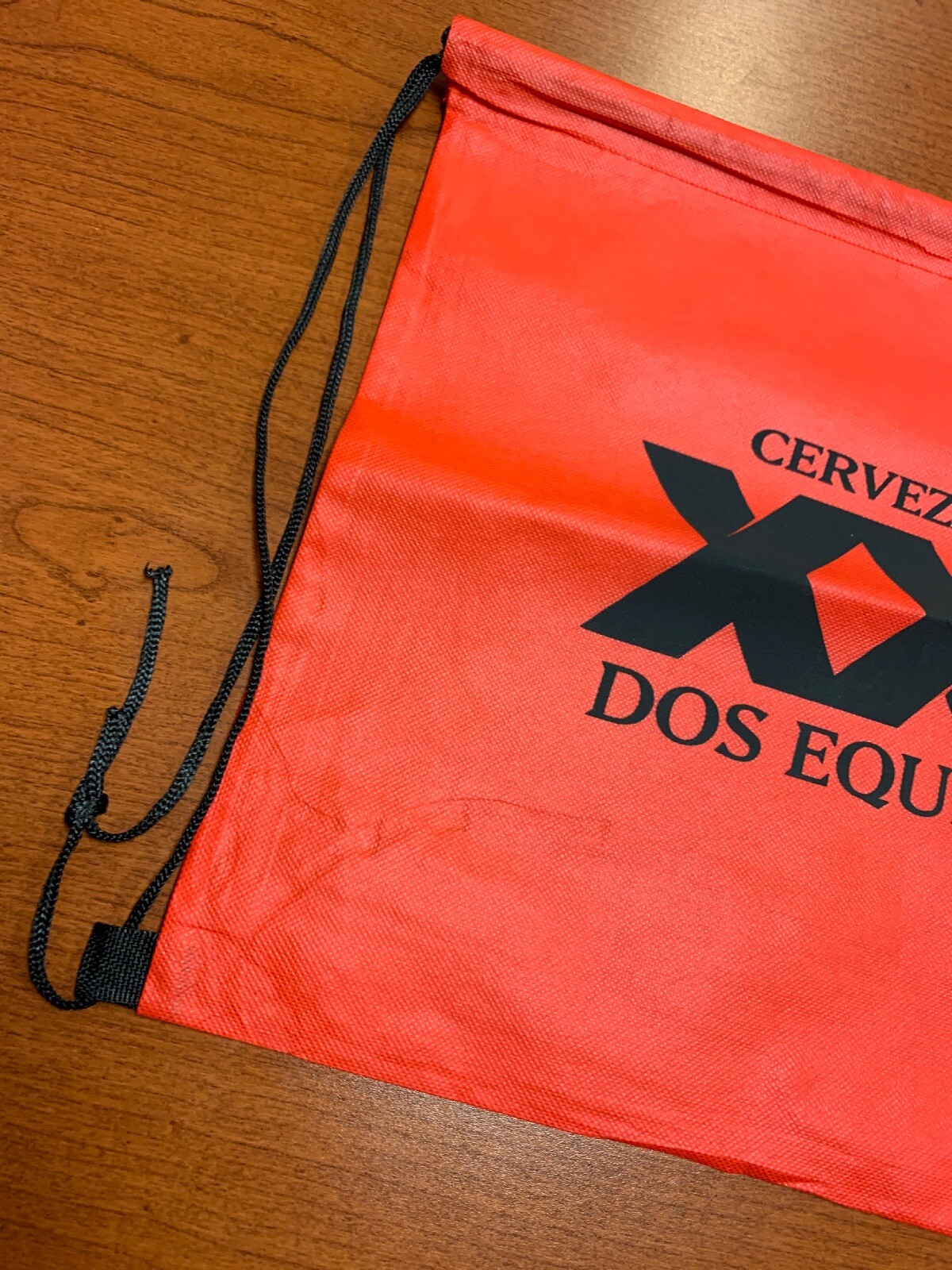 Cerveza Dos Equis XX Red Black String Drawstring Back Pack Cinch Sack Tote Bag!!