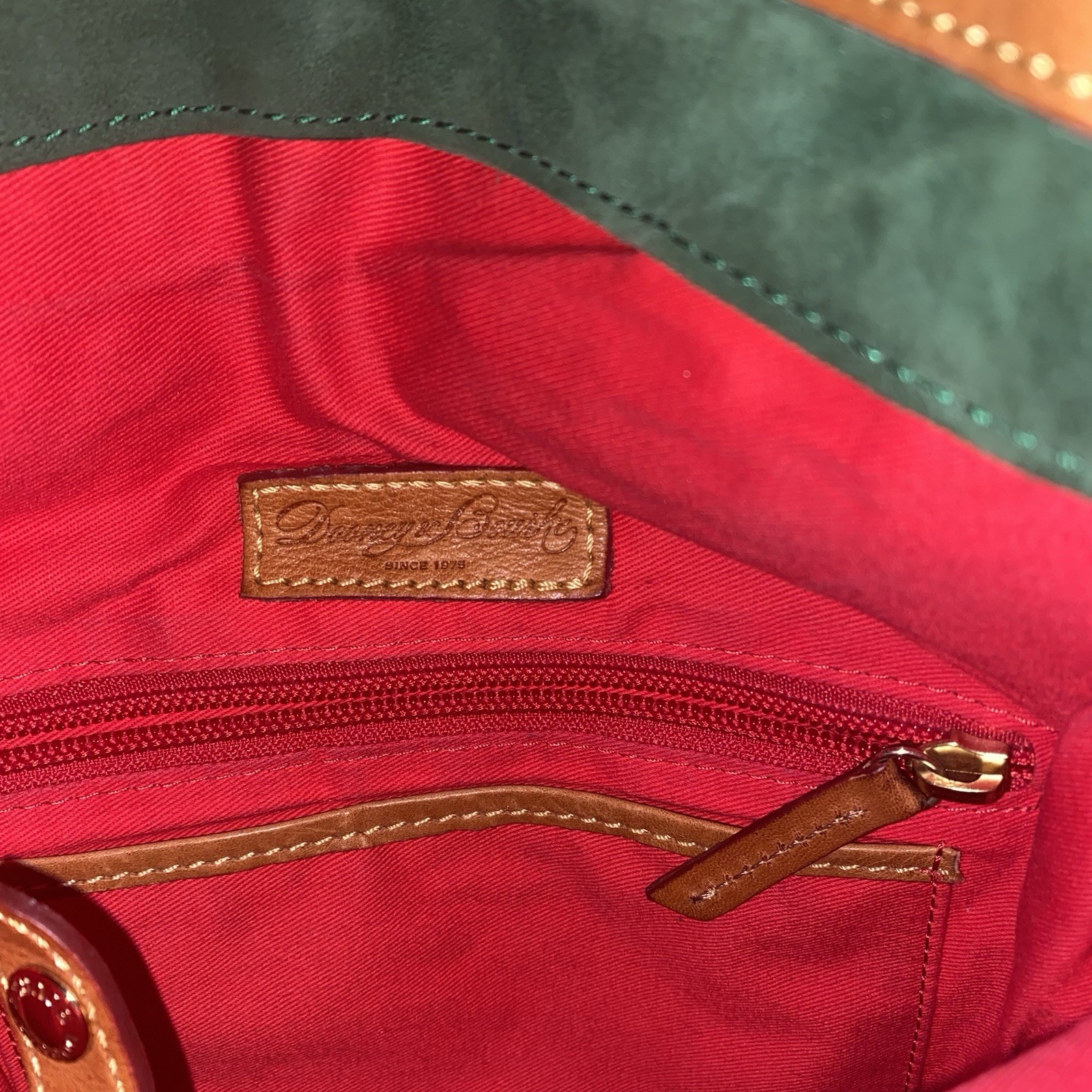 Dooney Bourke Florentine Leather Toggle Crossbody Bag Unisex