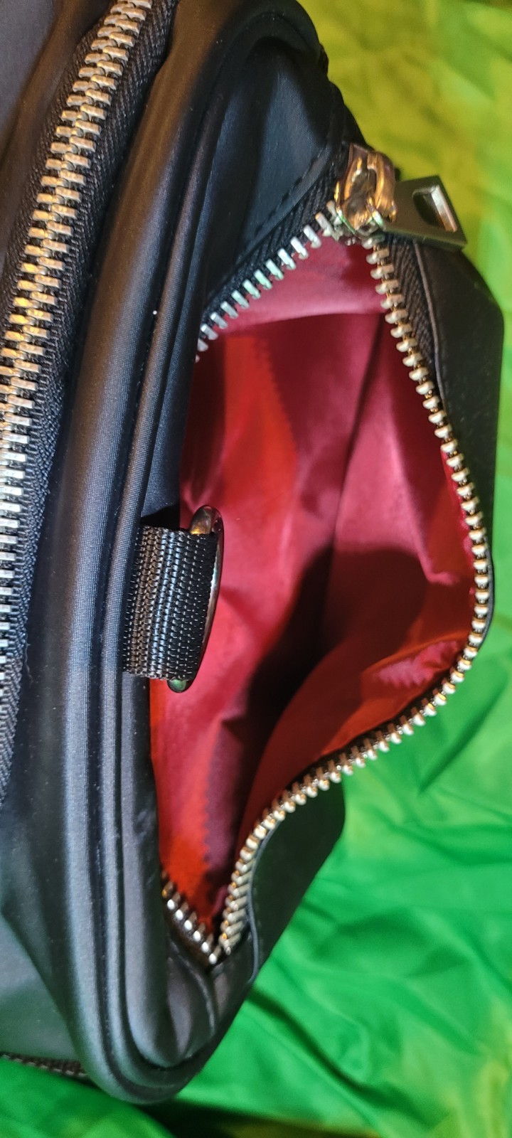 Versace Fragrances Black Duffle with Silver Tone Zipper Travel Overnight Bag New