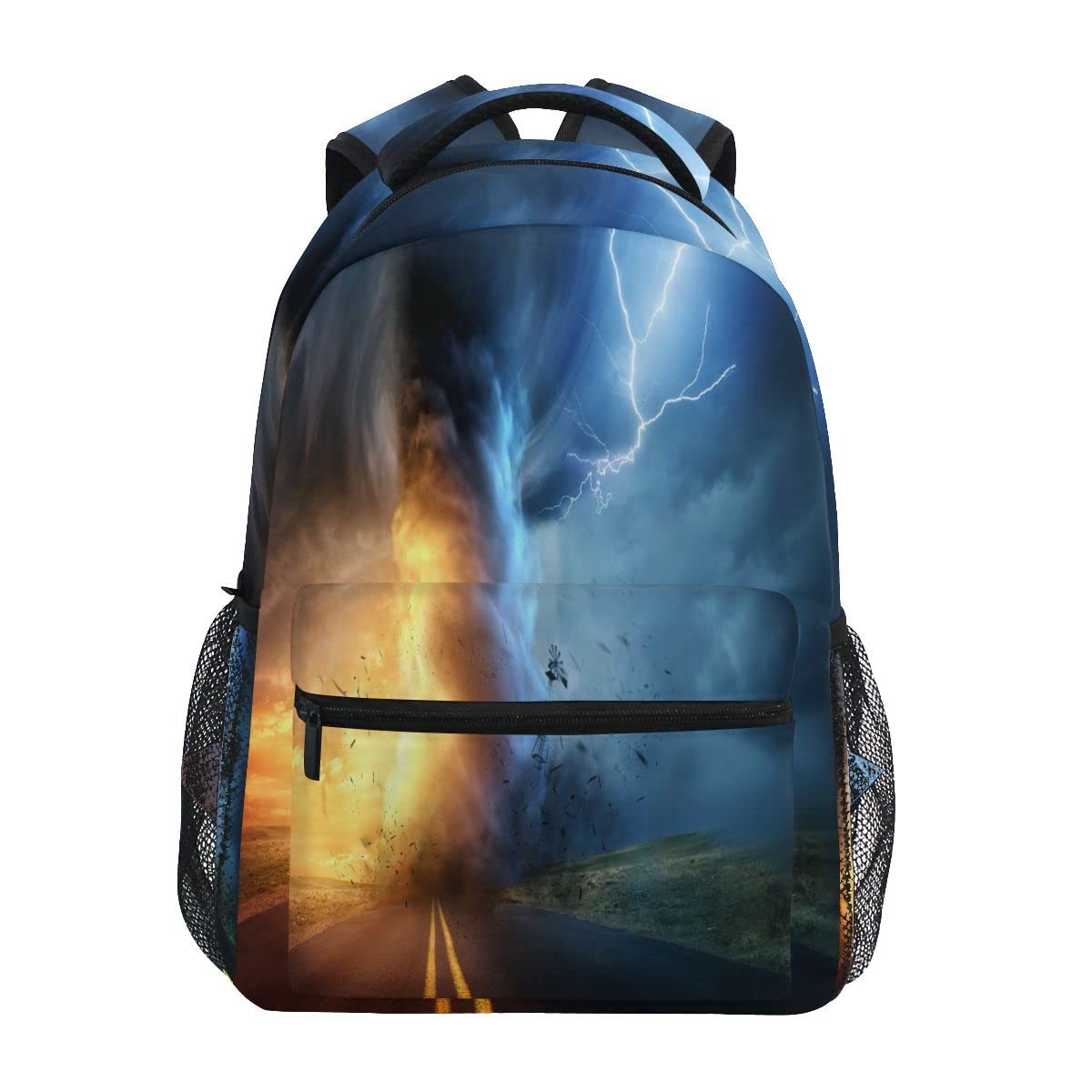 Tornado Colorful Backpack School Book Bag Lightweight Laptop Boys Girls Kids