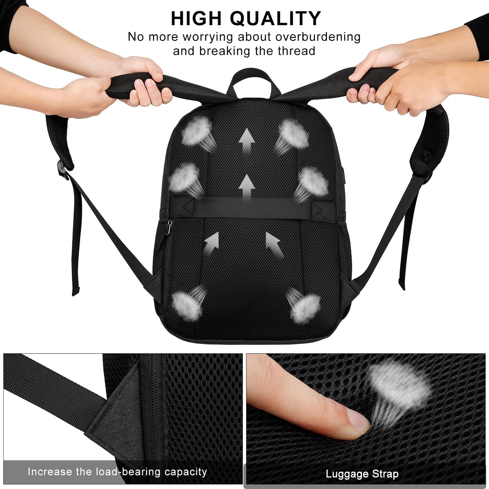 School Backpack for Teens Boys, 15.6 Inch Laptop Backpack with USB Charging P…