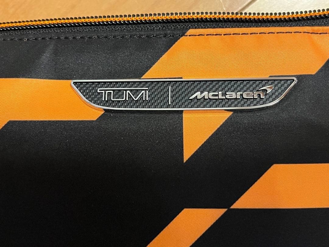 McLaren TUMI collaboration just-in-case tote