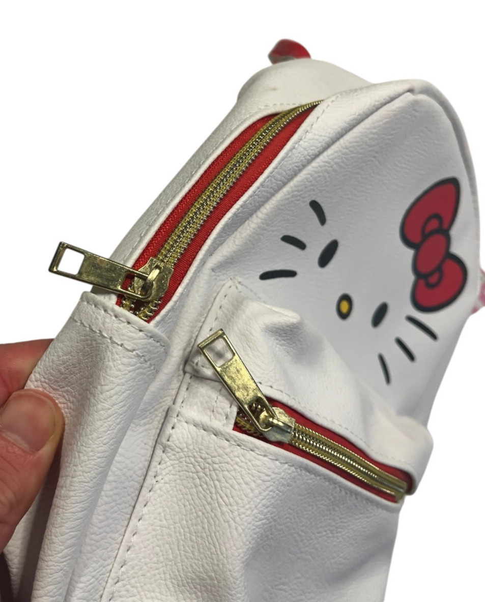 2023 HELLO KITTY x SANRIO White/Red MINI BACKPACK Kid youth School Book Hike Bag