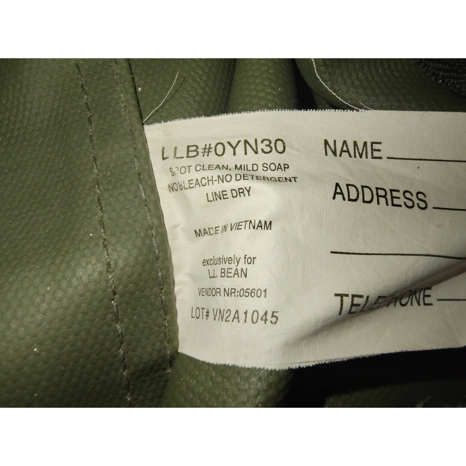 LL Bean Mossy Oak Duck Blind Camo Duffle Bag Green Brown 0YN30 Hunting Travel