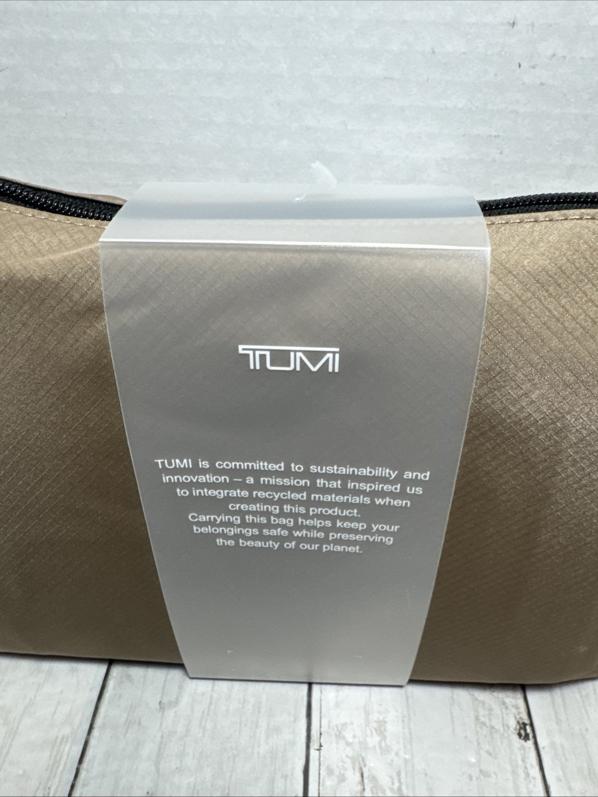 TUMI Alpha Bravo Just In Case® Duffel – Foldable Travel Bag in Khaki NWOT