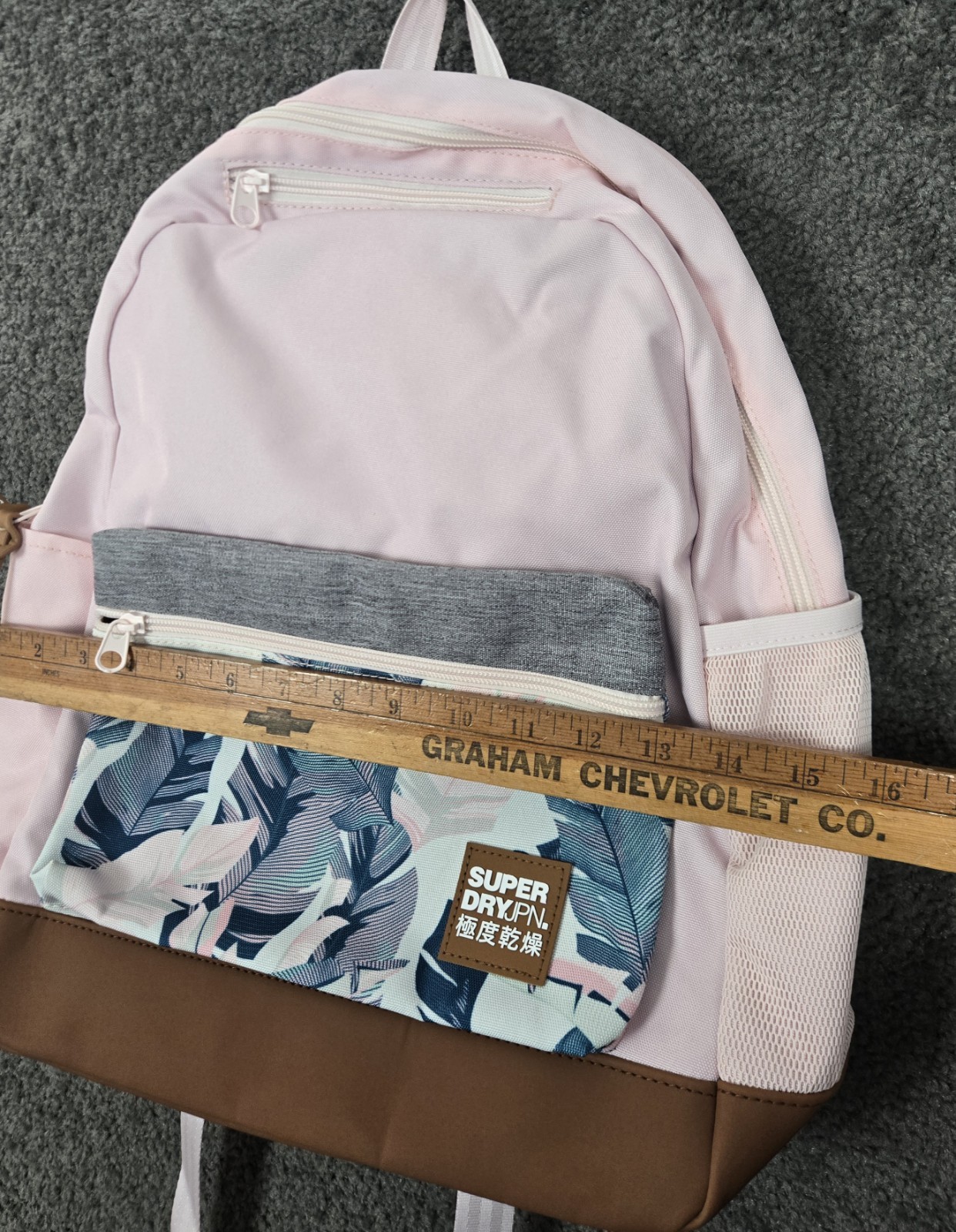 Superdry Backpack Pocket Print City Pack Pink Palm Floral NEW With Tags NWT