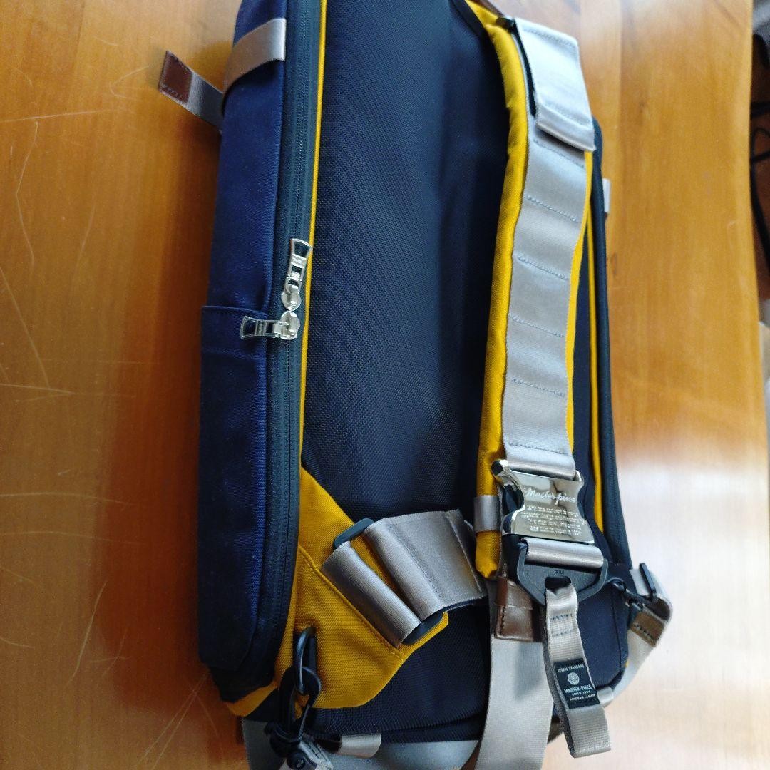 Master-Piece Shoulder Bag Yellow Black Used 50x30cm Japan