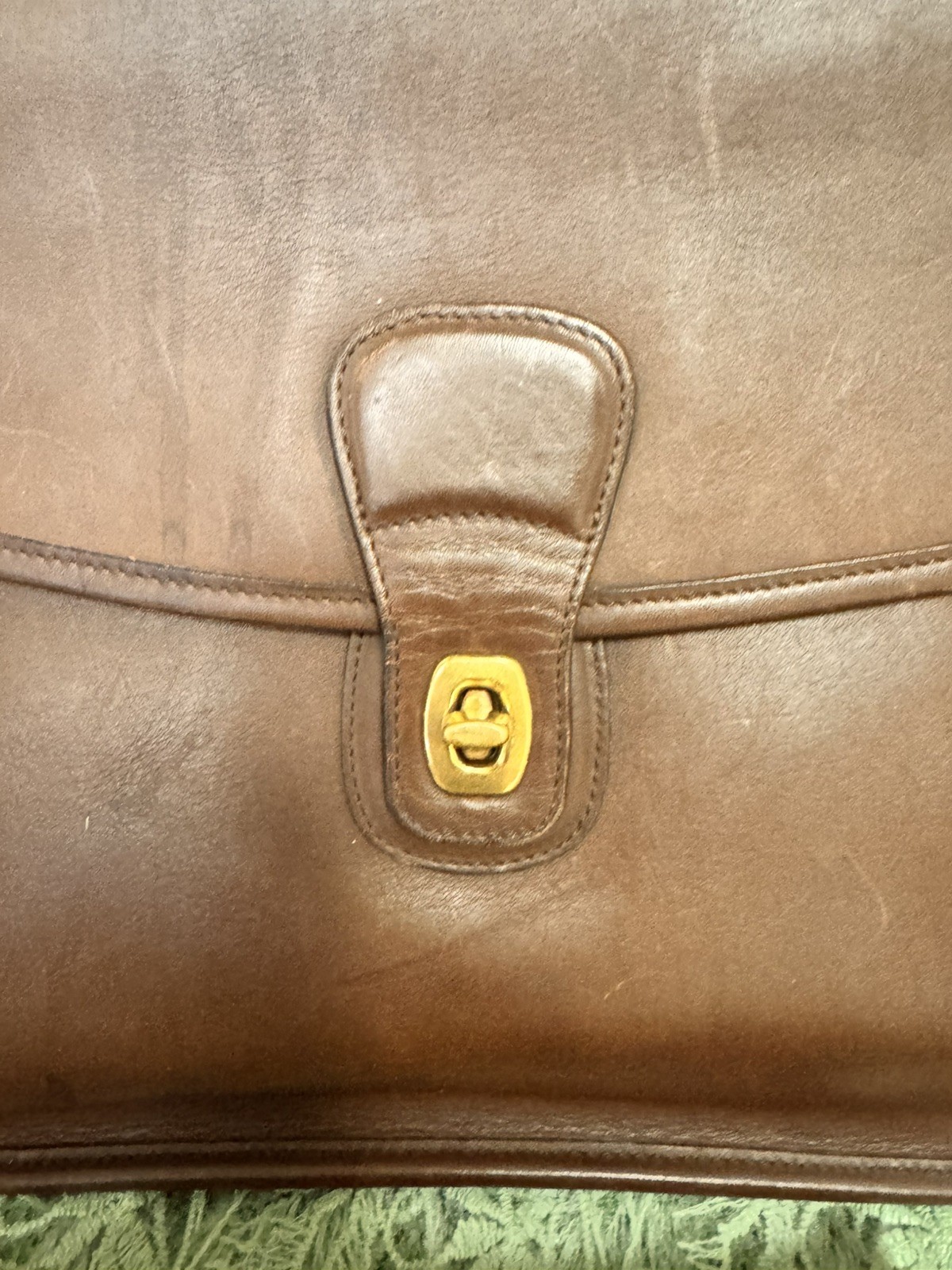COACH Metropolitan Briefcase vintage brown leather