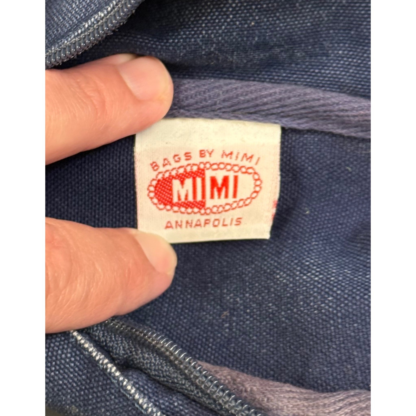 Vintage Navy USNA Bill the Goat Canvas Fanny Pack Bags by Mimi Annapolis Blue