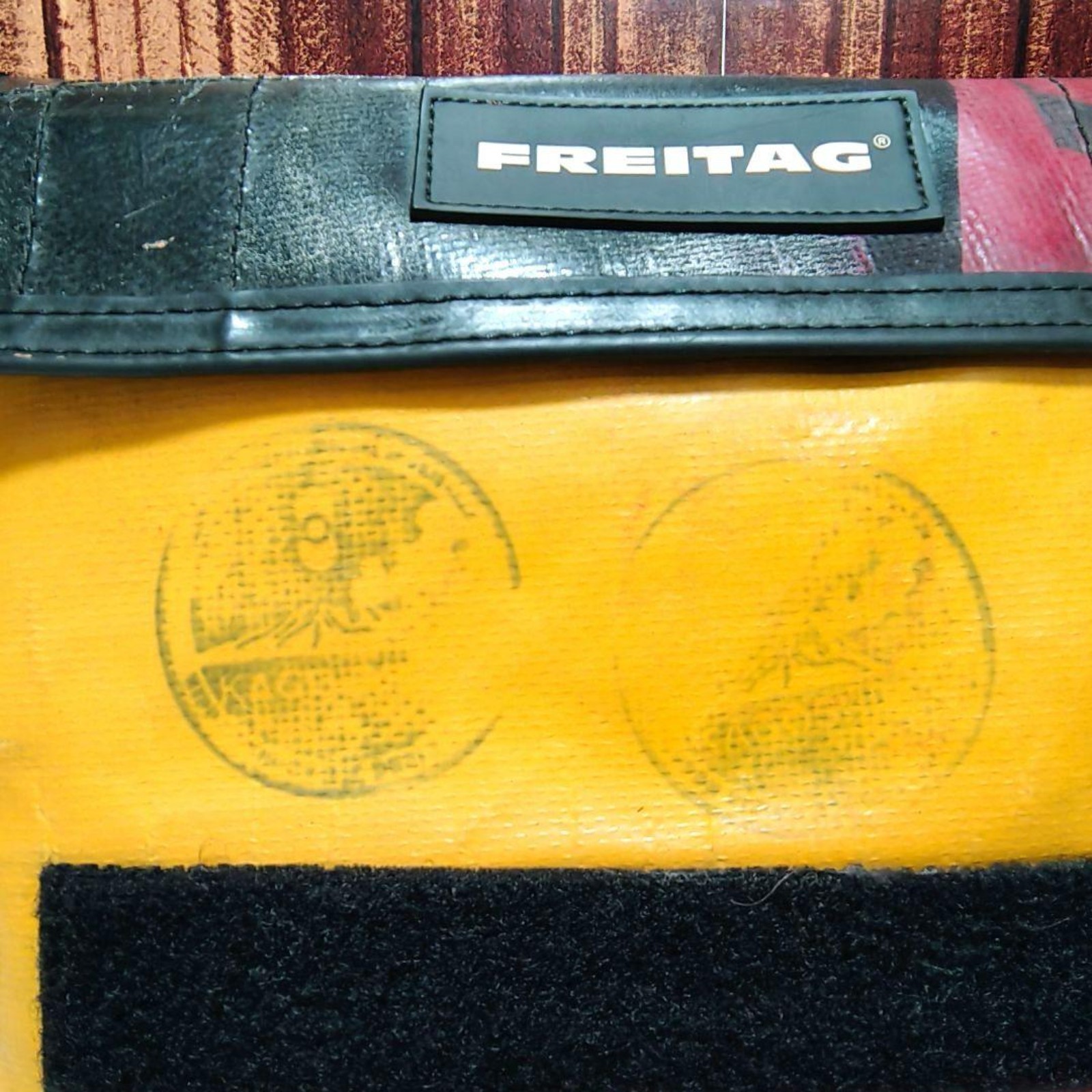 FREITAG F11 LASSIE Messenger Shoulder Bag Yellow Black Red Unique Design Japan