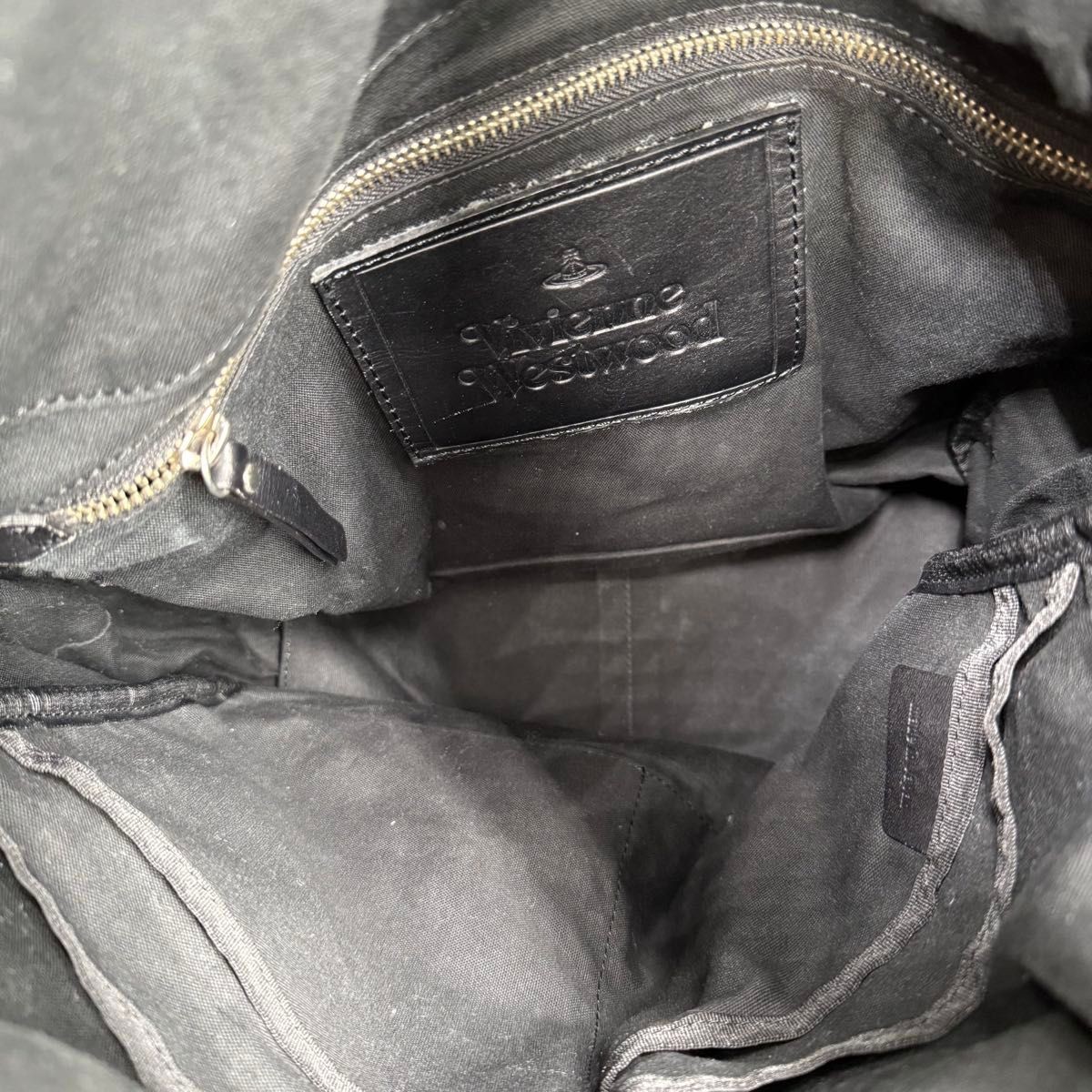 Vivienne Westwood men’s ORB Backpack Nylon Black Designer Iconic 29×40×18cm