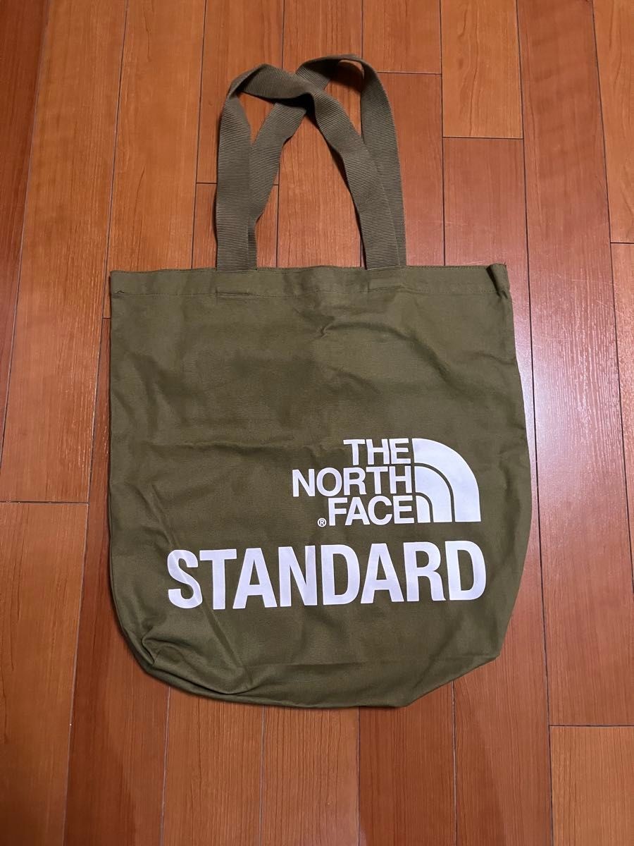 THE NORTH FACE STANDARD tote bag olive cotton fabric unused near mint