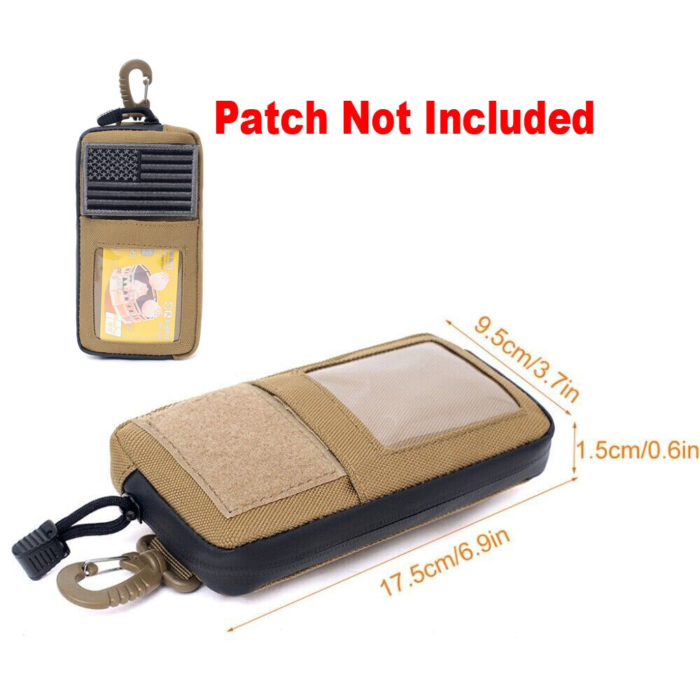 Tactical Molle EDC Pouch Small Organizer Waist Bag ID Card Holder Phone Wallet