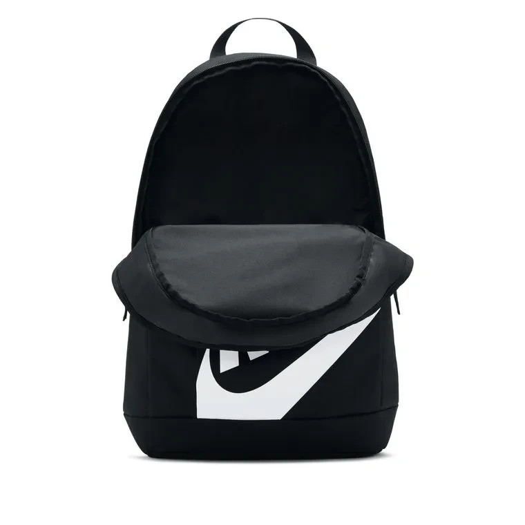 Nike Elemental 21L Backpack Black-White Swoosh Logo School/Work/Gym FREE S&H!