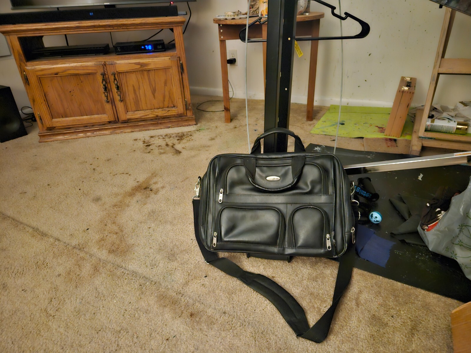 Samsonite Travel Bag. With many compartments, and very strong and rugged.