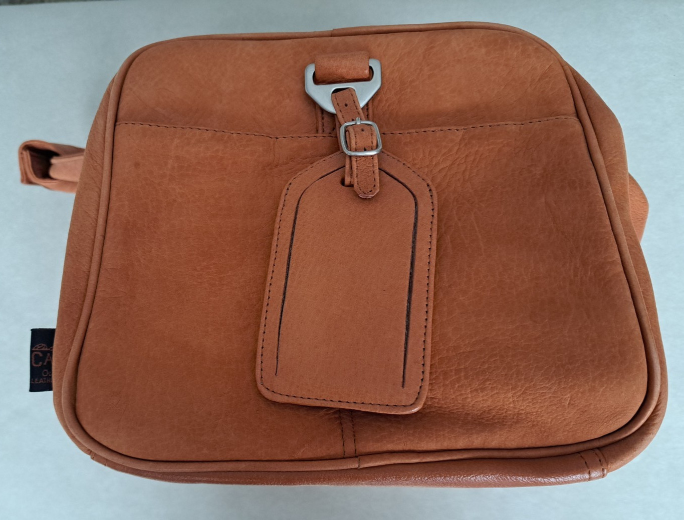 CANYON OUTBACK LEATHER GOODS GOLDEN BROWN TRAVEL DUFFEL BAG WAUSAU SUPPLY PROMO
