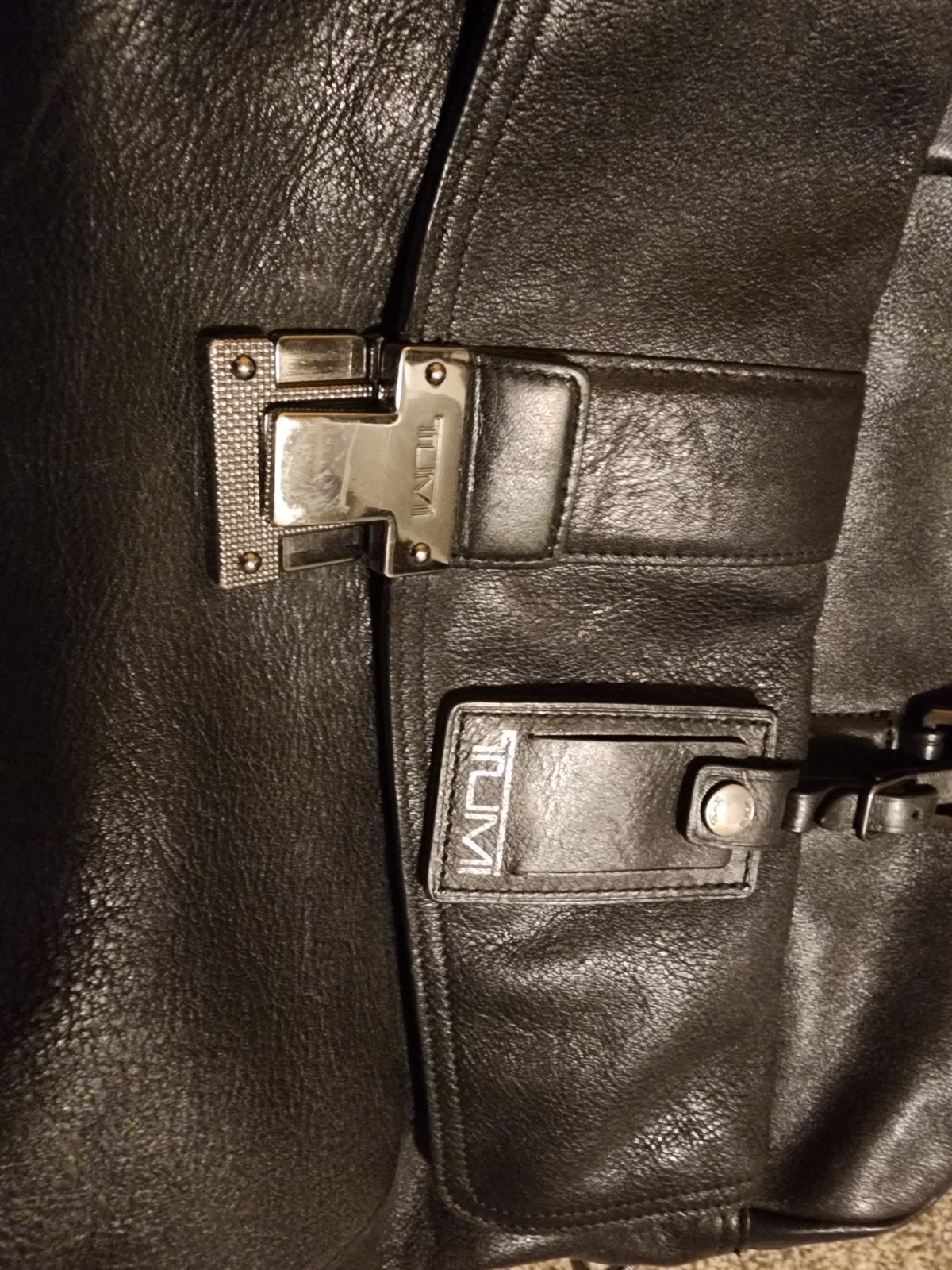 Tumi Beacon Hill Lawyers Briefcase Leather Laptop Bag Black 68560D