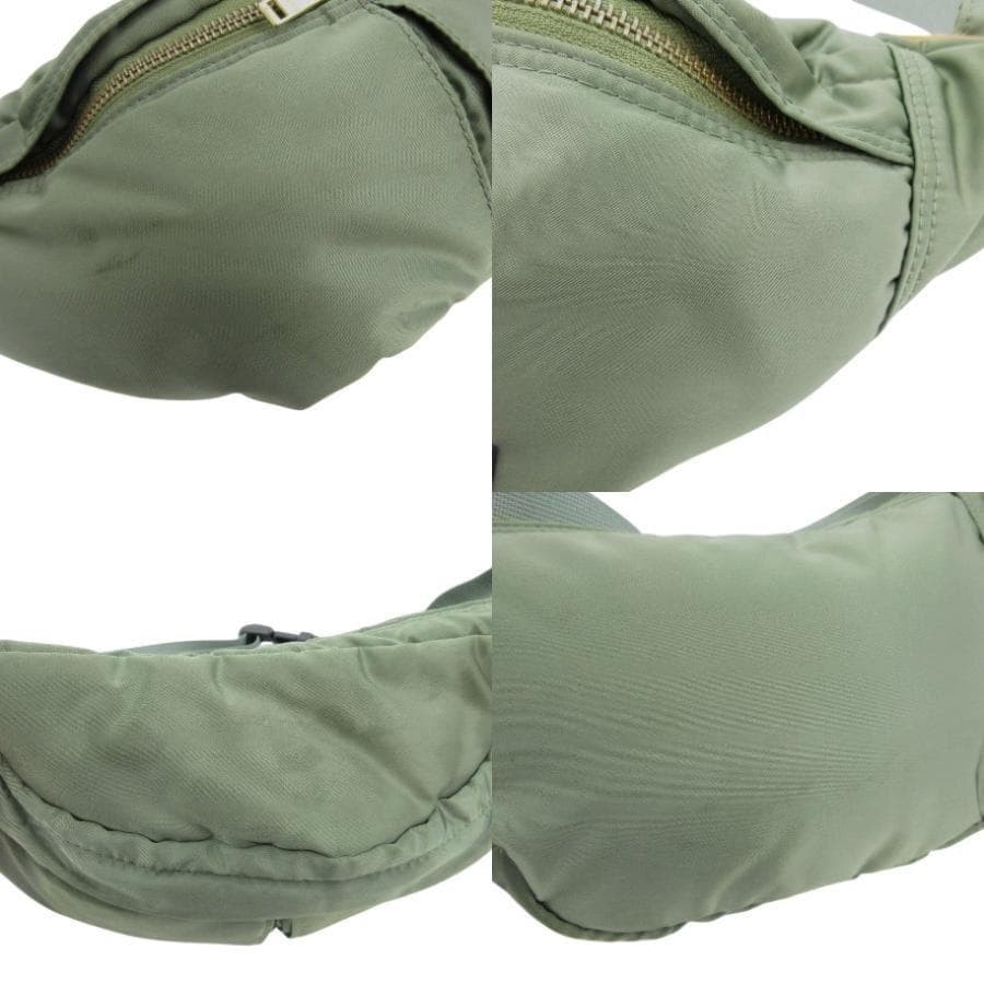 Authentic Porter PORTER Tanker Body Bag Khaki Nylon Canvas Men’s 15cm x 33cm x 7