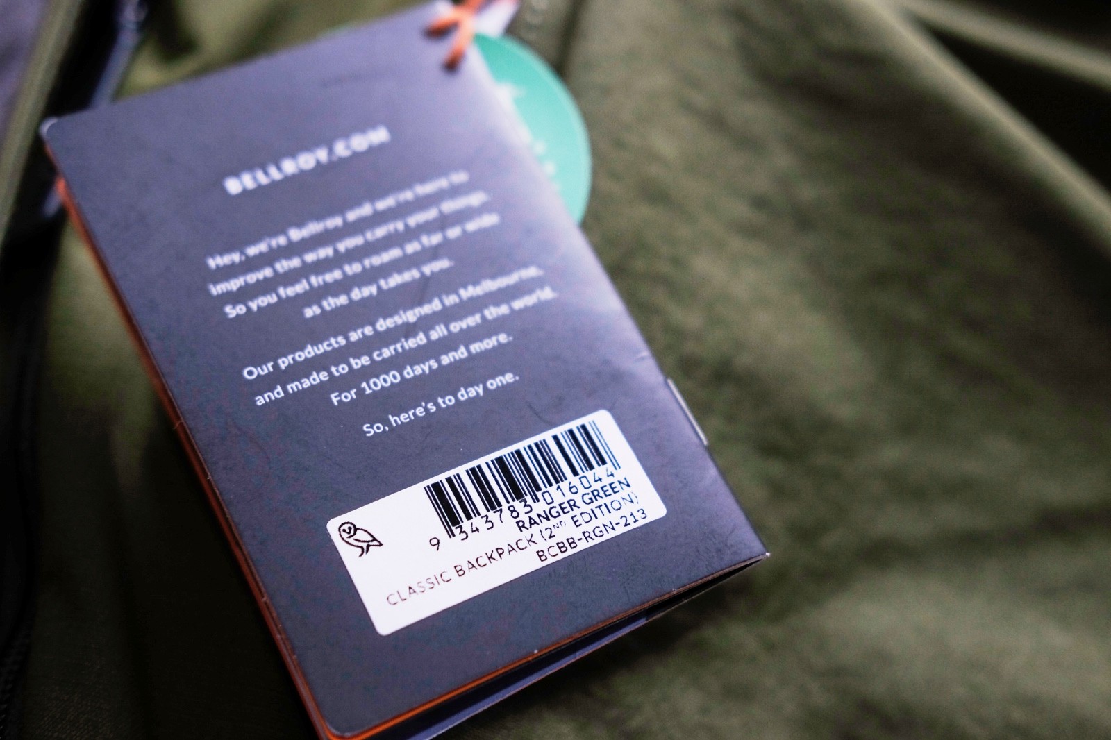 Bellroy Classic Backpack 20L 2nd Edition Ranger Green BCBB-RGN-213