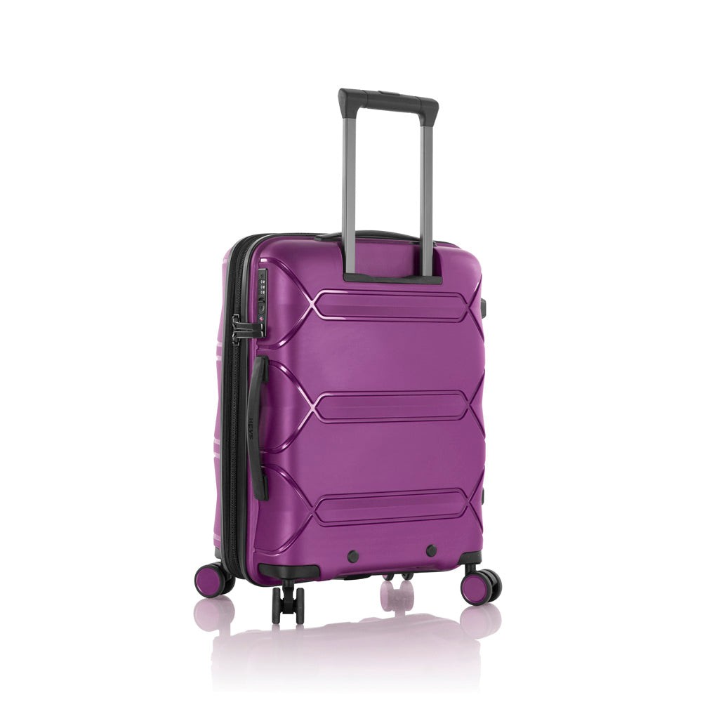 Heys Milos Durable and lightweight luggage, Plum 21 Inch Carry On U1