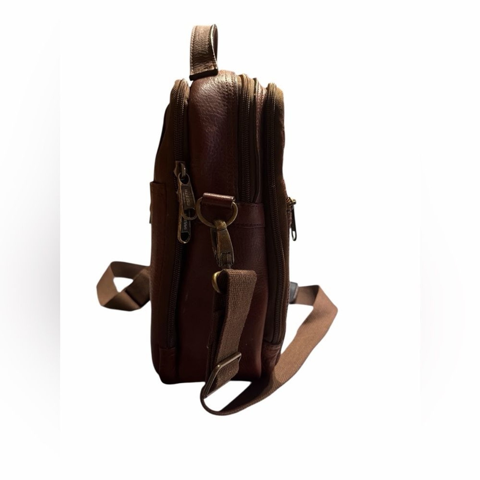 Duluth Trafing Co Lifetime Leather travel bag, vintage EUC
