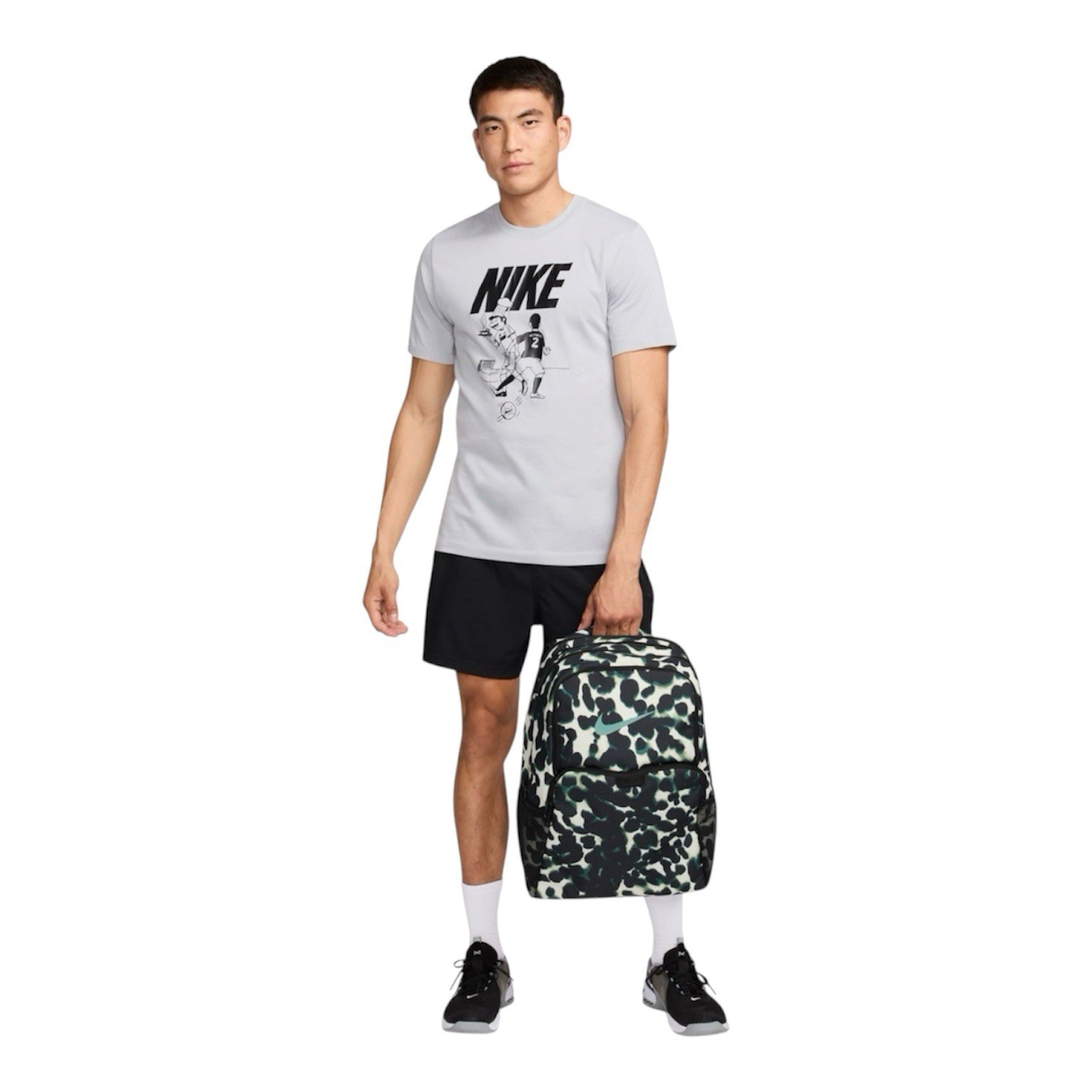 Nike Brasilia Backpack Mochila Aurora Green White Polka Dot FN1357-010 School