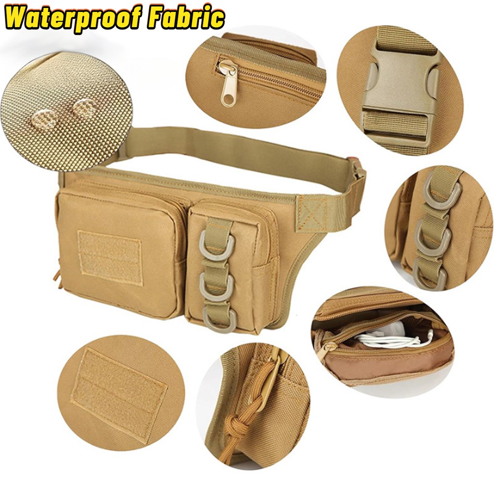Utility Tactical Fanny Waist Pack Pouch Military Camping Outdoor Belt Bag Unisex