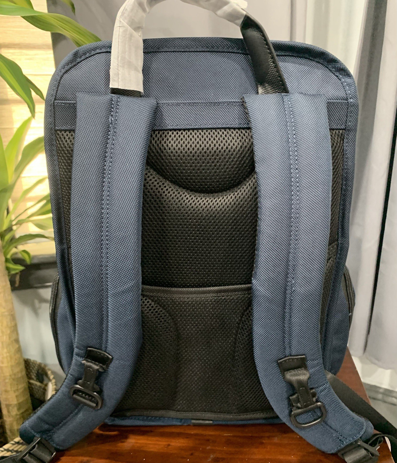 Tumi Alpha Bravo Top Flap Lid Backpack $595 Navy