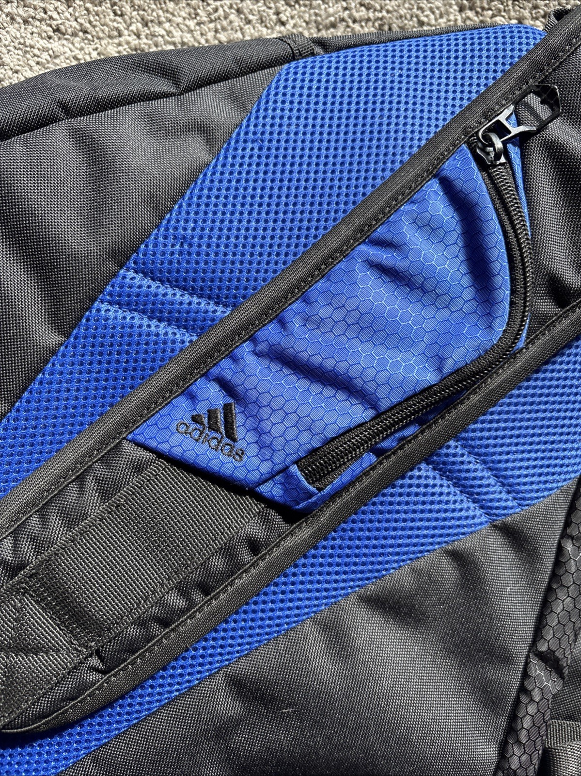 Adidas Y2K One Shoulder Messenger Bag backpack Blue Ripstop Vintage Yeezy