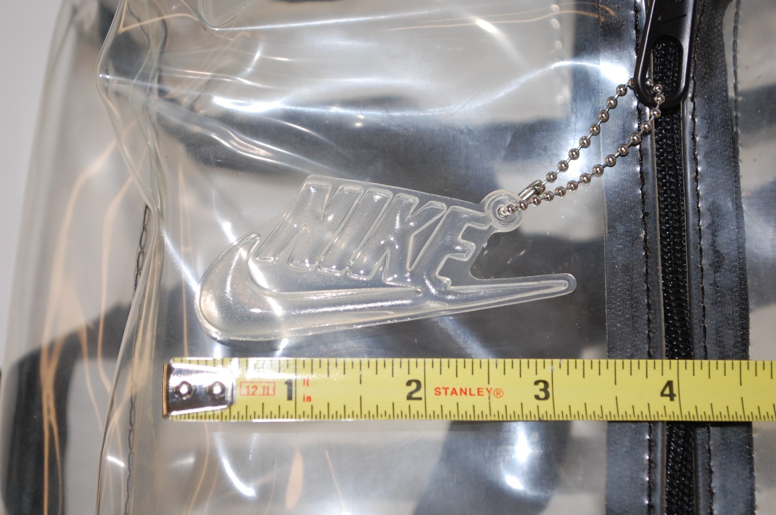 Nike Air Kids Clear Backpack – See Through Clear Plastic Concert Festival 12×12