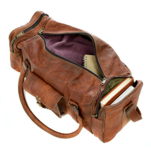 Leather Genuine Travel Bag Duffle Gym Men Rustic Luggage Overnight Weekend Bag
