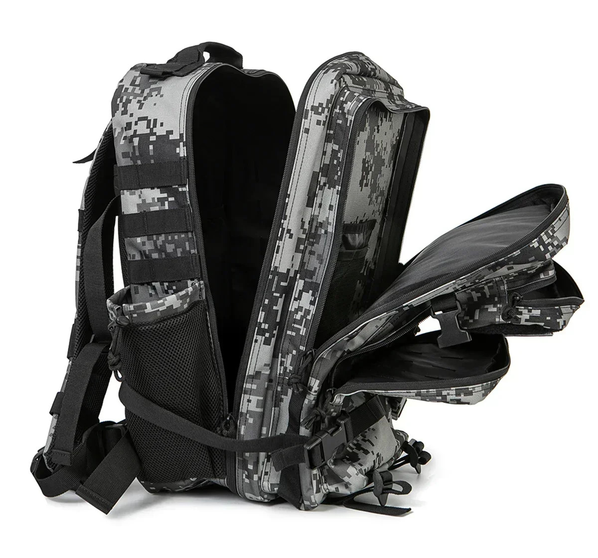 45L Tactical Backpack Outdoor Hiking Camping Survival Rucksack Travel School Bag