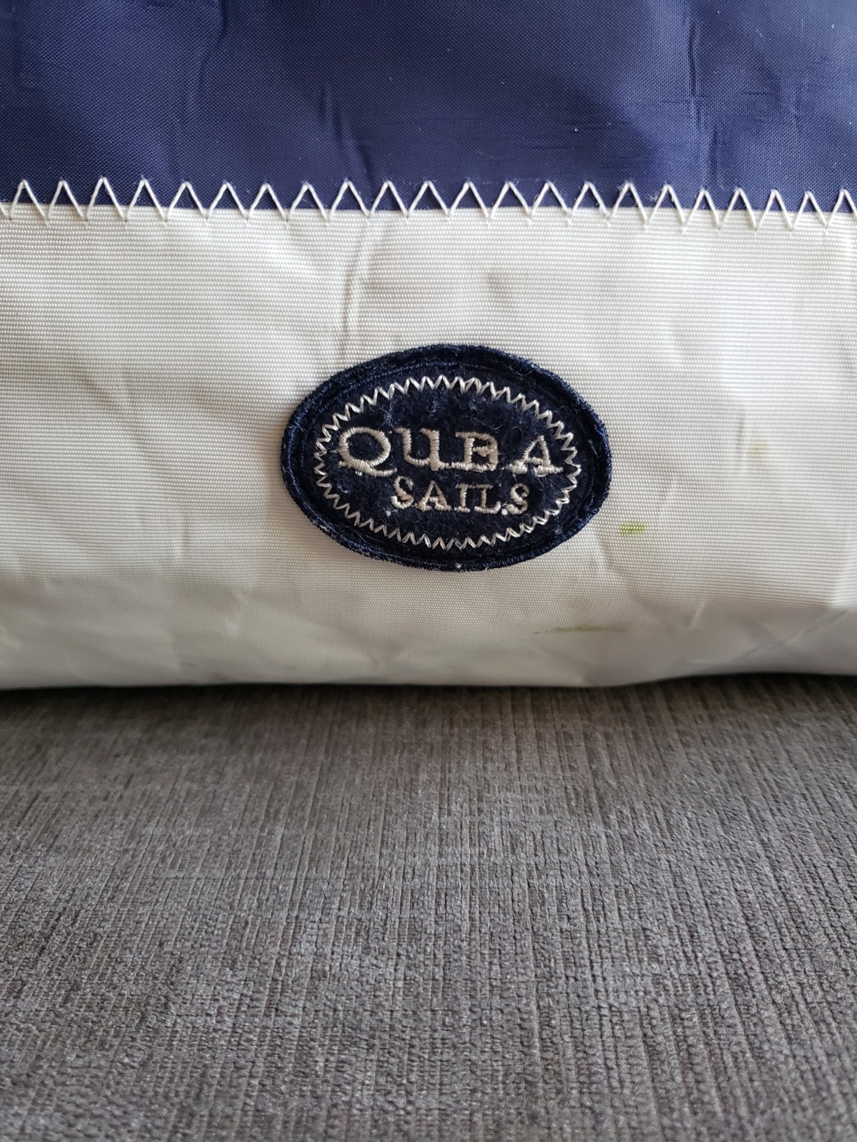 Quba Sails Sailcloth Barrel LARGE Duffle Bag RARE! Cutty Sark Scotch Whiskey