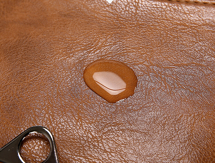 New Leather School Backpack Waterproof Business Laptop Travel Work Bag daypack
