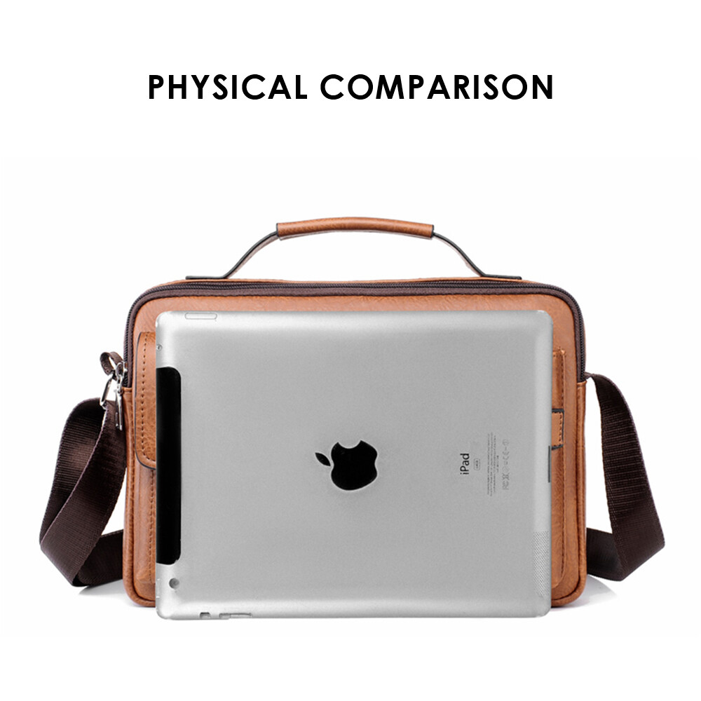 Men’s Handbag Shoulder Bag Leather Business Briefcase Crossbody Casual Fashion