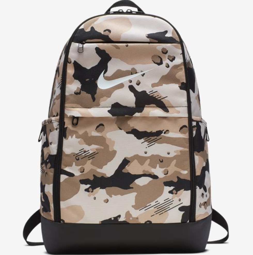🔥 NIKE BRASILIA XL Camo Backpack BA5893 008 Camouflage Desert Sand 🔥🔥