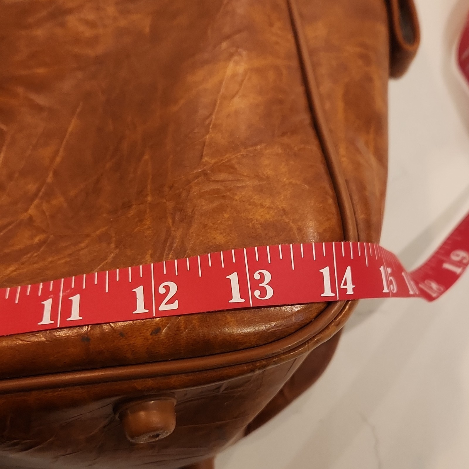 Brown Men’s Messenger Bag with Shoulder Strap, Zipper and Buckle Closures
