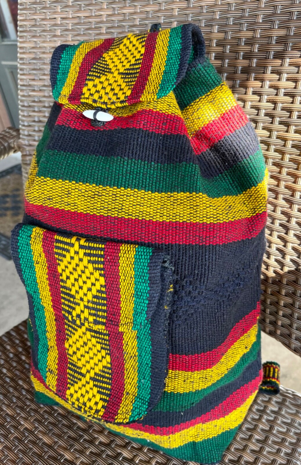 Rasta Tribal Woven New Backpack Sling Travel Bag Mexico Beach Festivals