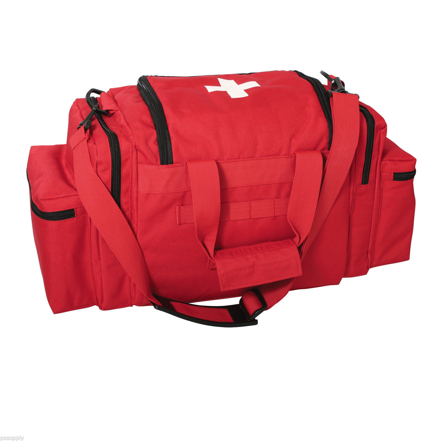 2659 ROTHCO RED AND WHITE E.M.S RESCUE BAG EMT EMERGENCY BAG EMS EMT BAG RED